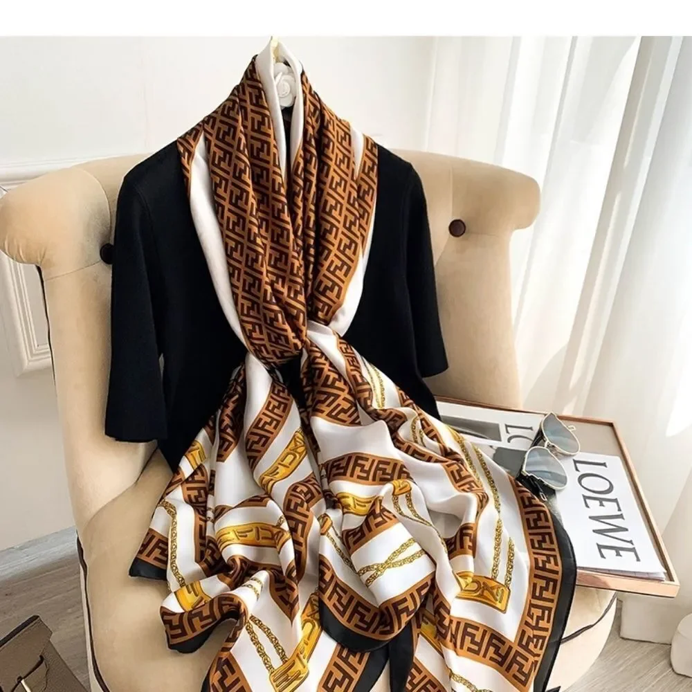 Miss Joselyn Women Satin Silky Scarf Long Shawl Wrap